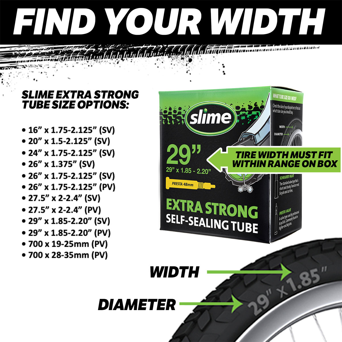 Slime zelfdichtende anti-lek binnenband 16 Inch AV - Image 8